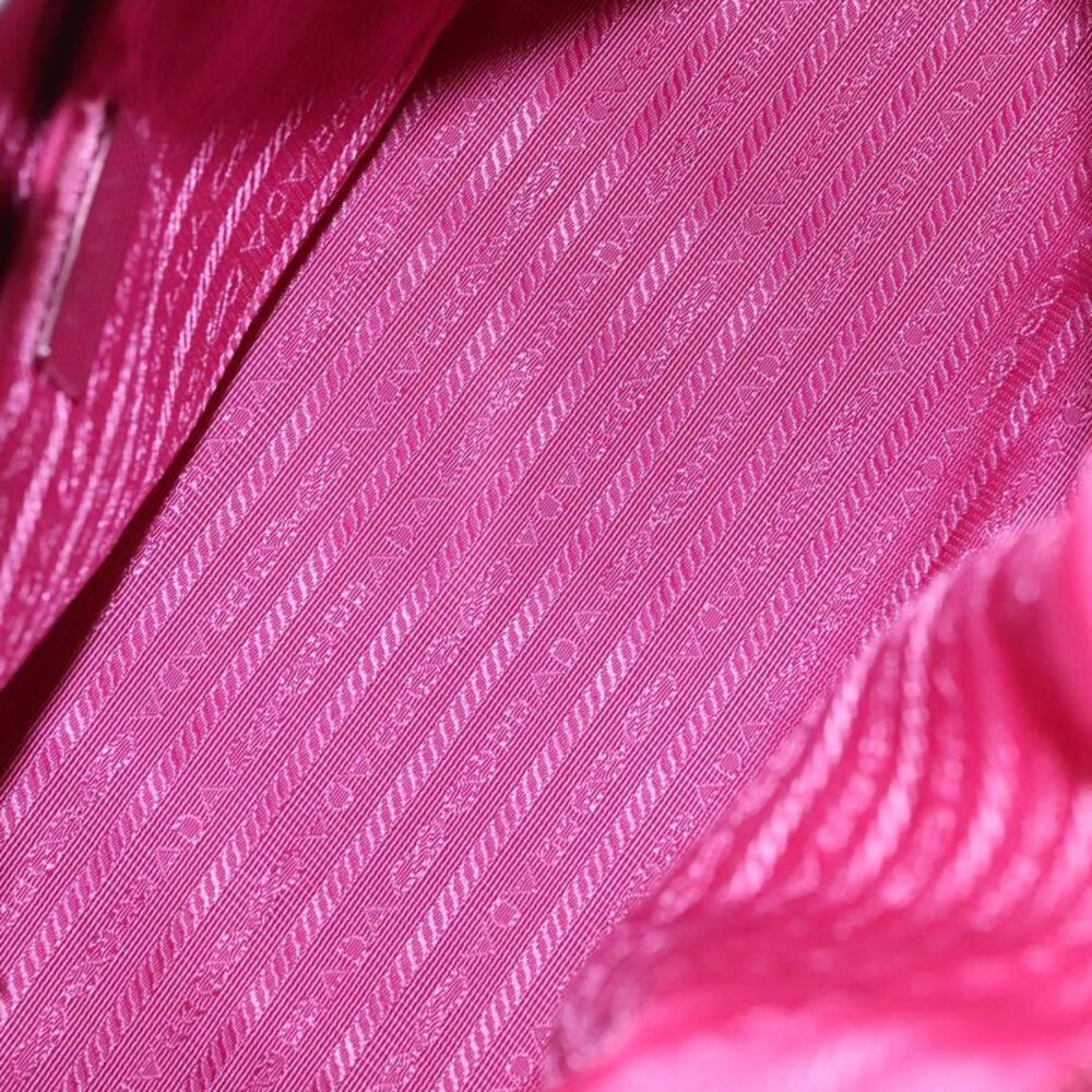 Prada Tessuto Pink Synthetic Handbag (Pre-Owned) - Picture 14 of 16